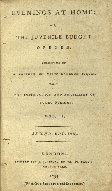 Evenings at Home; or, the Juvenile Budget Opened.