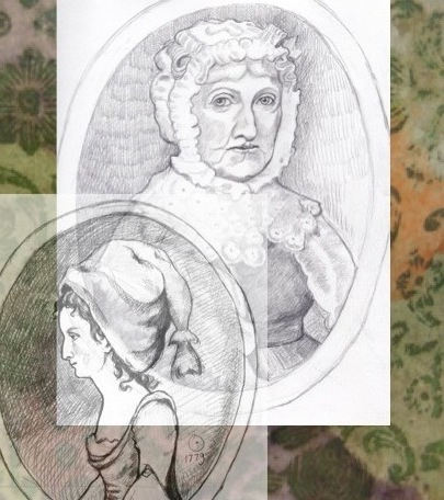 Portrait of Sarah Manning Vaughan, aged 76, and Benjamin Vaughan, aged 78.