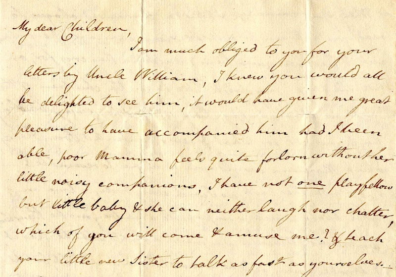 From Sarah Manning Vaughan to her children